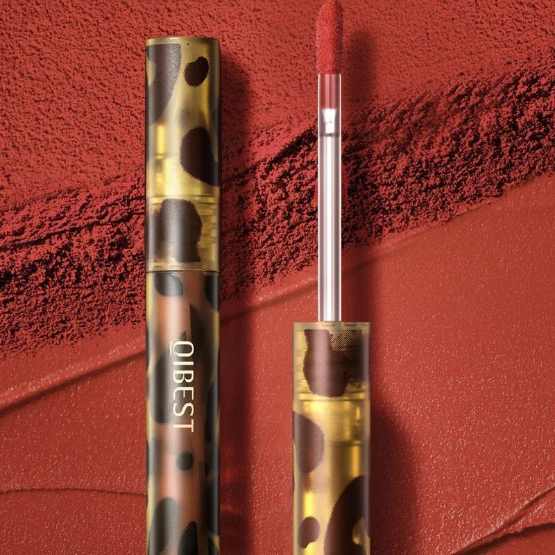 Matte Velvet Misted Leopard Lip Glaze Is Easy To Apply Color, Does Not Stain The Cup, Does Not Fade