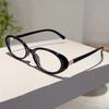 Oval Glasses Women  New Vintage Korean Style Blue Light Blocking Optical Frames Trendy Simple Decorative Eyeglasses