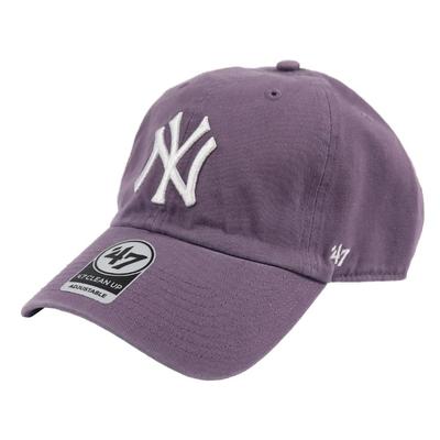 Casquette '47 Brand New York Yankees CLEAN UP - Iris (Violet clair) Casquette Dad réglable