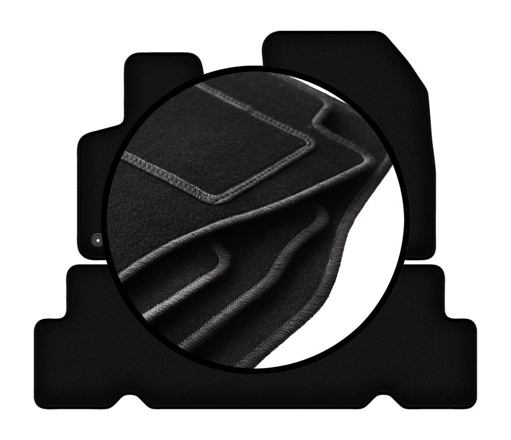 Set di tappetini in velluto per: Citroen C4 Grand Spacetourer 5 posti (2013-2021)