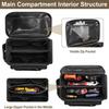 Black Hand Tool Bag Men Work Handbag Multifunctional Tool Storage Bag