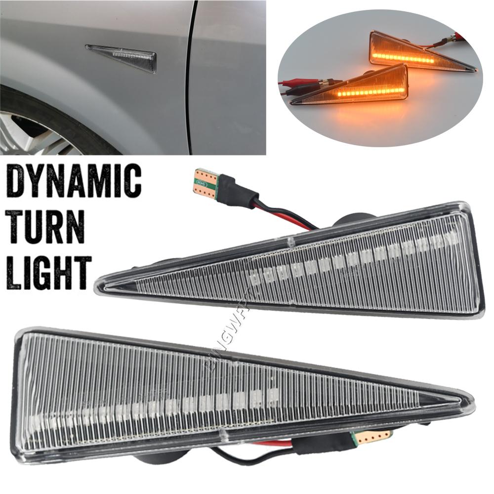 2X Dynamic LED Side Marker Turn Signal Light For Renault Espace MK4 2002-2014 For Renault Thalia MK2 2008-2013