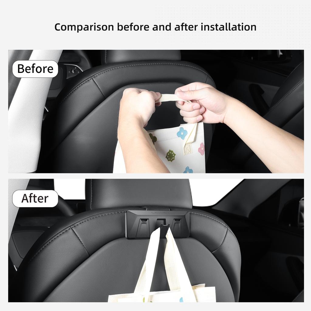 for Tesla Model Y Juniper/Launch 2025 Car Seat Backrest Hook Portable Accessories Model 3 Highland 2025-2025 Hidden Hanging Hook