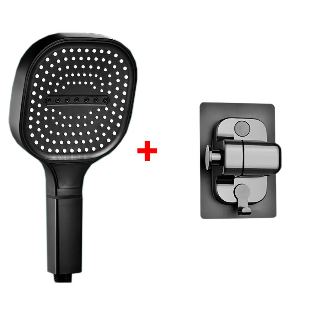 3 Modes Large Rainfall Shower Head 13cm Big Panel Square High Pressure Handheld ShowerHead ABS Portable Spa Filter Shower Nozzle