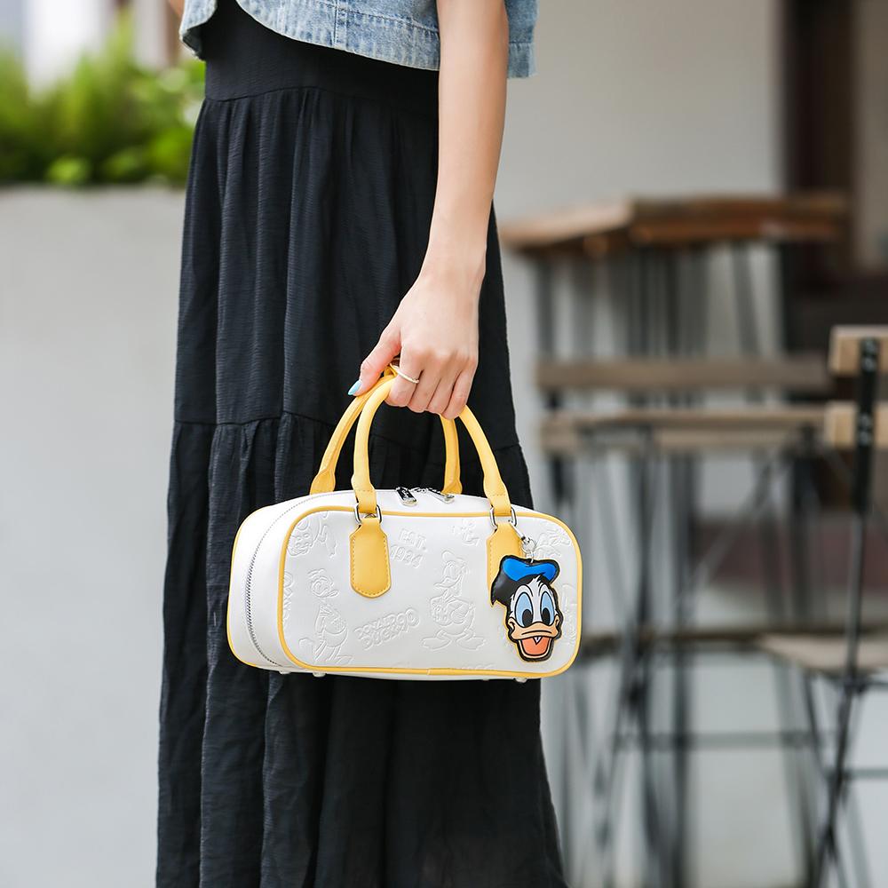 New Disney Donald Duck Series PU Shoulder Bag, Crossbody Bag, Handbag Women's Yellow BMK-71566Y