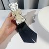 Choker Long Necktie Black Shirt Tie Retro Bow Tie  Women