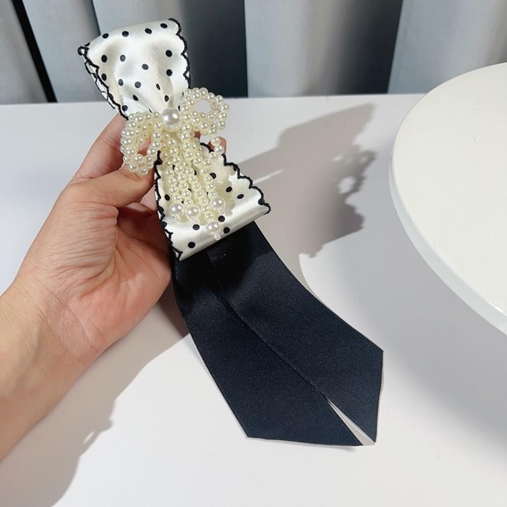 Choker Long Necktie Black Shirt Tie Retro Bow Tie  Women