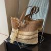 Große Kapazität Stroh gewebte Tasche Damen neue Sommer Strand gewebte Strandtasche Freizeit Pendler Tragetasche