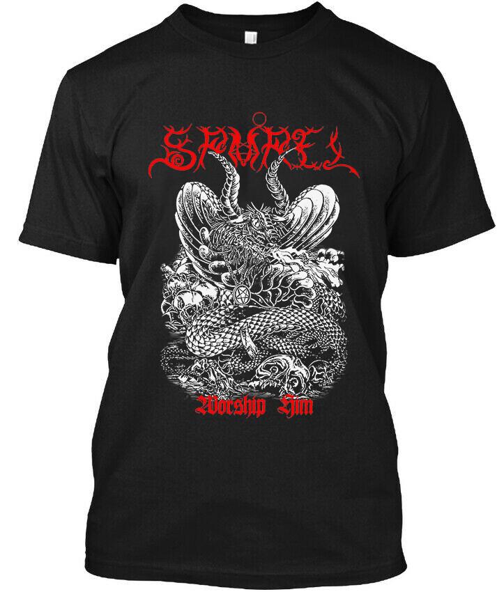 New! Popular Samael Worship Him Swiss Graphic Vintage Art Logo T-Shirt S-4XL S