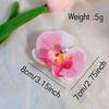 Artificial Orchid Flower Butterfly Hair Clips for Woman Girls Phalaenopsis Pearl Duckbill Hairgrips Hairpins Hair Accessories