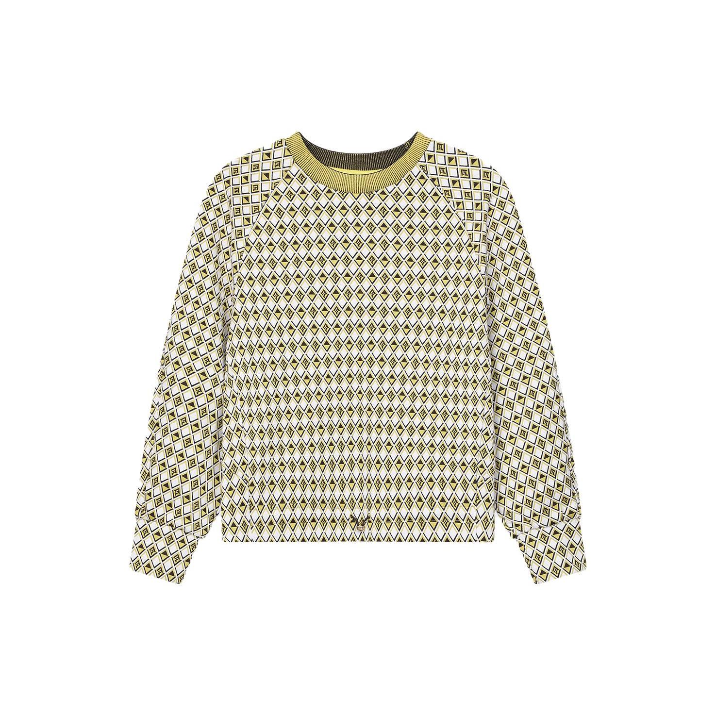 

New FILA EMERALD Sweatshirt Women s All Over Print F11W414201F-ZA S