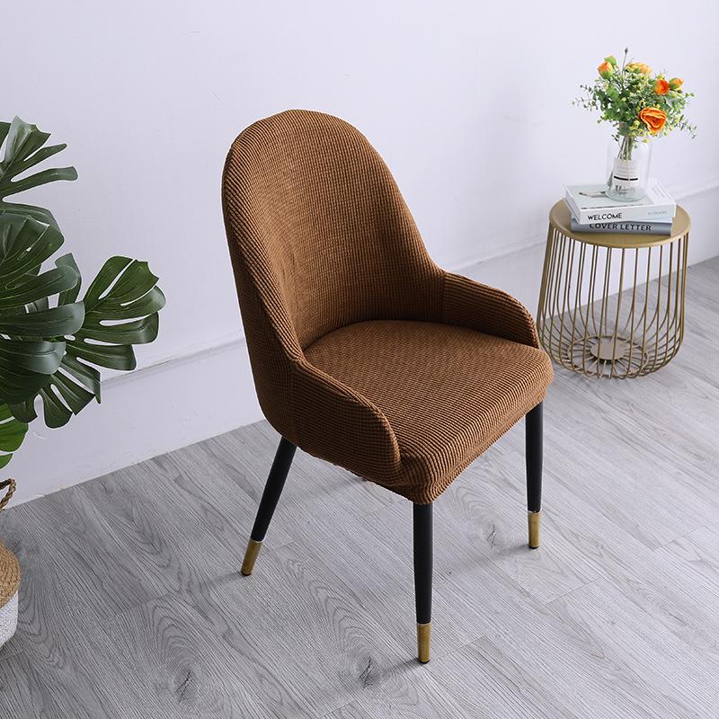 

Большой изогнутый чехол на обеденный стул особой формы, полукруглый чехол на стул, спинка-подушка, интегрированная спинка стула, простая эластичность long armrest special-shaped