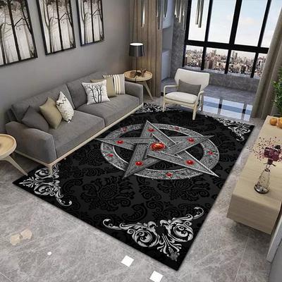 Gothic Decor Living Room Carpet Home Hallway Balcony Bathroom Bedroom Mat Non Slip Parlour Sofa Floor Large Area Decor Rugs