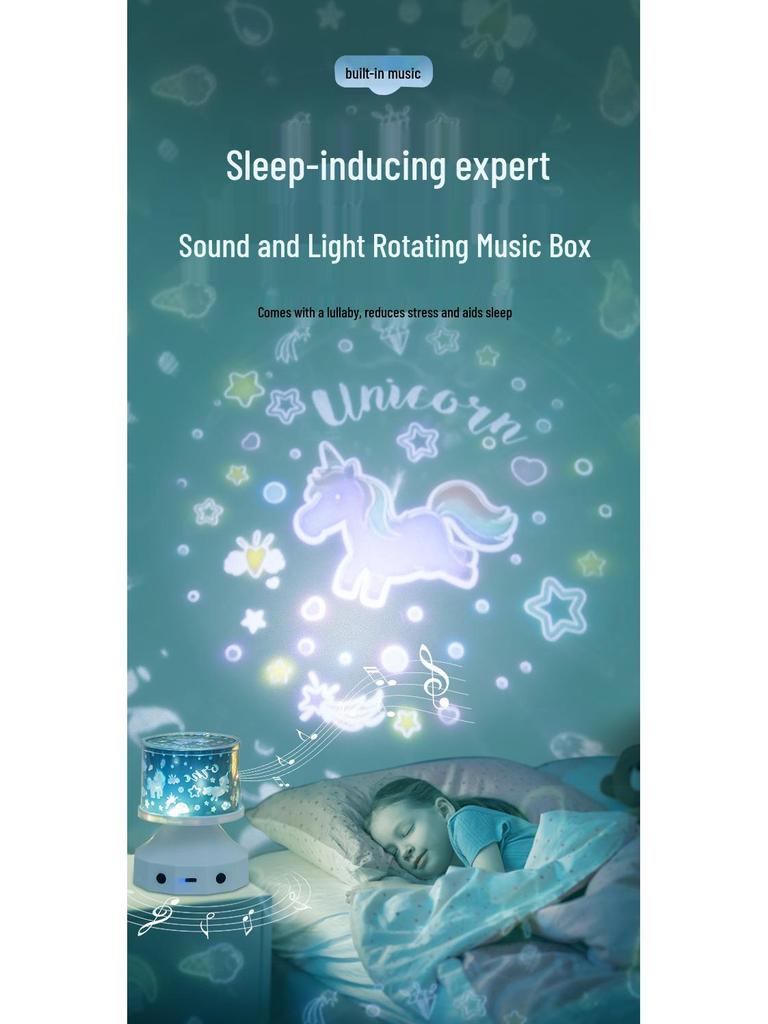 Bluetooth Star Projector & Music Box: Dreamy Night Light & Remote-Controlled Birthday Gift