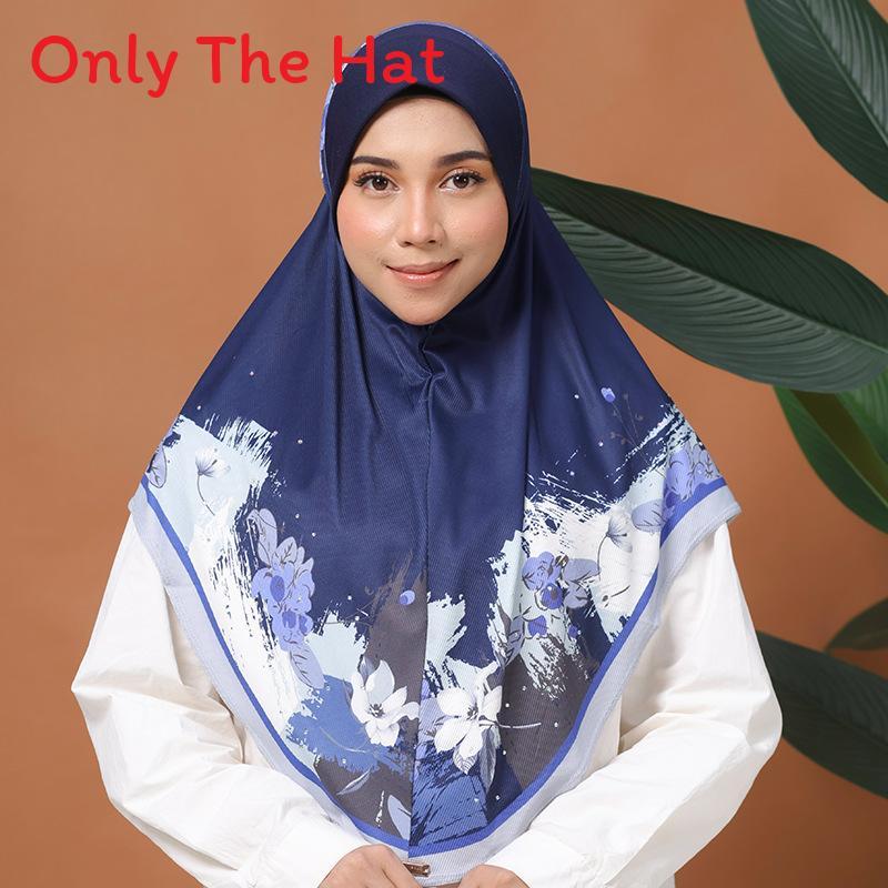 Ethnic Floral Headscarf For Women With Border Detail For Summer Wear