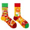Calzini AB Asimmetrici Trendy Divertenti per Coppia Anatra Mandarina Colorati Calzini a Mezza Gamba SMLSOX