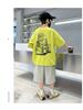 Boys' Short sleeved Set Summer Thin Edition 2026 New Children's Clothing Rascal and Handsome Casual Sportswear Boys' Summer Fashion