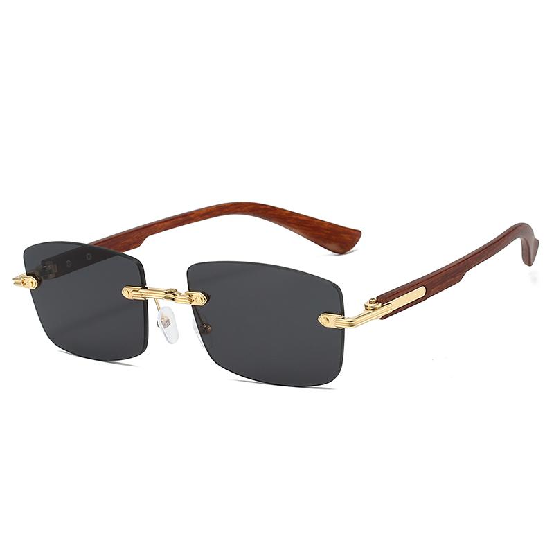 Retro Fashion Rimless Round Sunglasses Women Men High Quality Luxury Brand Sun Glasses Outdoor Driving Lady Man Eyewear UV400