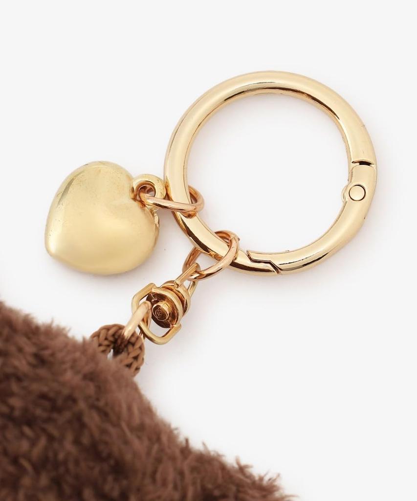 Afternoon Tea Living JR47 KeychainChain, Plush CharmGoing OutKITKAT Heartful Bear, Brown