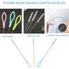 3 In 1 Cup Lid Cleaning Brush, Crevice Cleaner Brush Set for Water Bottle, Multifunctional Portable Straw Cleaner for Cup Lid Gap 3Pack