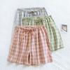 Shorts Hose Damen Baumwolle Sommer Vielseitig Vintage Locker Große Größe Freizeit Weites Bein Hosen Shorts