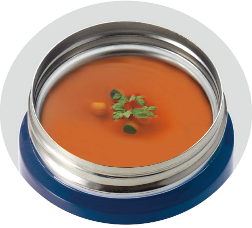 Asvel Lantus Stainless Steel Insulated Soup Small SR250 A3217 Bottle, (250ml), Navy,