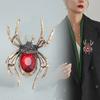 Retro-Spinnen-Brosche für Damen, Kunstkristall-Strassstein-Statement-Insekten-Anzug-Mantel-Brosche, Anstecknadel, Halloween-Kostüm-Accessoires, Schmuck, Geschenk