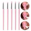 5Pcs Silicone Nail Brush Carving Emboss Hollow Gel Shaping Pink Nail Art Sculpture Pen Drawing Brushes