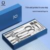 Qisu 7-Piece Nail Clipper & Manicure Set with Colorful Push-Pull Box