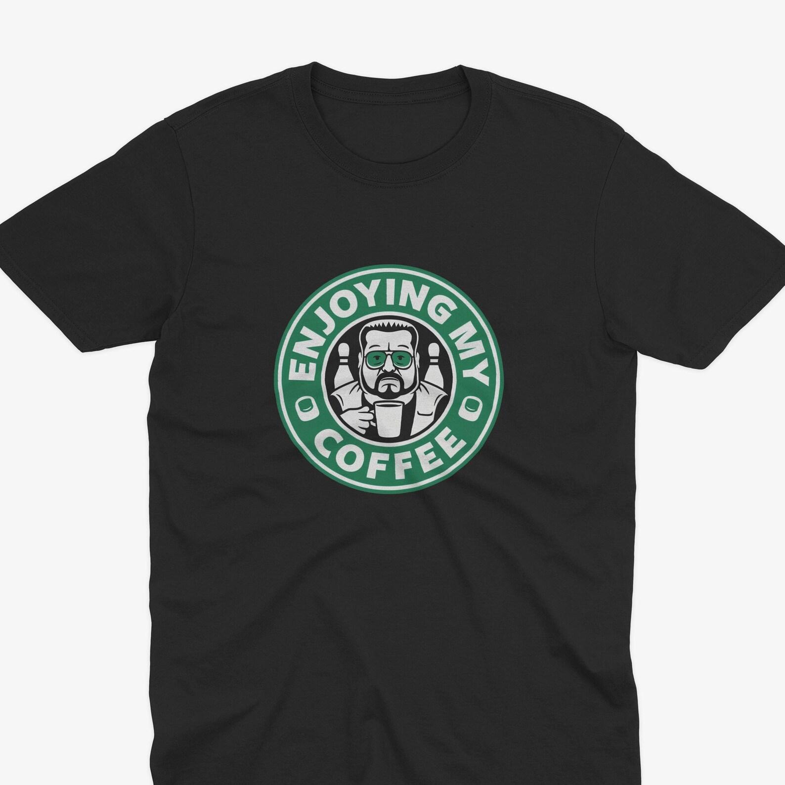 Funny Walter Sobchak Enjoying My Coffee T-Shirt - The Big Lebowski Fans Gift Tee, Big Lebowski T-Shirt, The Dude Abides, Coen Brothers Film 4XL