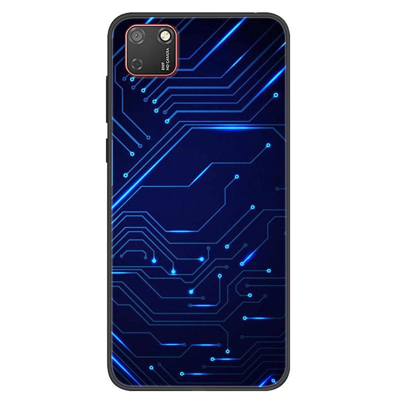 For Huawei Y5P Case Black Bumper Silicone TPU Soft Phone Cover For Huawei Y5P 2020 DRA-LX9 Y5 P Case Cartoon Fundas Y 5P