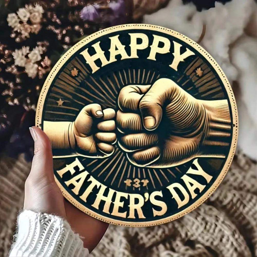 Vintage Metal Wall Art Rustic Decor Father's Day Gift