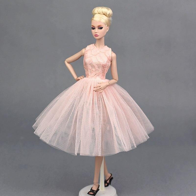 

Аксессуары для кукол Милый танцевальный костюм Балетное платье для куклы Барби Кружевная юбка Платье Одежда Любовь Рождественский подарок Игрушка розовый