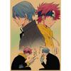 Retro Japanese Sports Anime Skateboard Poster - Infinite Mural Decoration