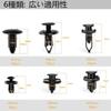 LYMOPYLB 200PCS 6 Different Car Rivet Clips Nylon Bumper Fastener Fender Fastener Push In Trim Clips Plastic Black
