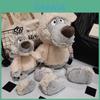 Adorabile Peluche Lupo Grigio Morbido Peluche Corto Animale Ripieno Compagno Cuscino