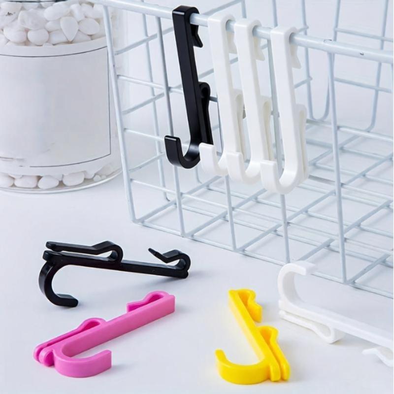 10pcs Nail-Free Plastic Display Hooks, Key Hooks,Reusable,Easy Install & Remove,Polished Finish, for Home,Craft Show,Stall Hooks