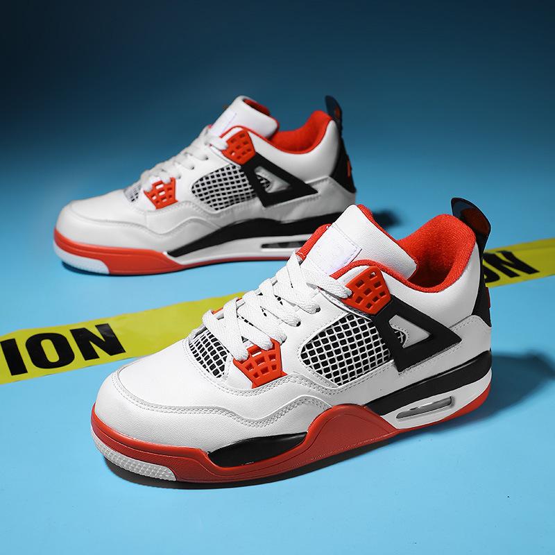 2025 Frühling neue Mode aj4 weiß zementgrau Hase mitternachtsblau Herrenschuhe Damenschuhe Sport Basketball High-Top-Schuhe