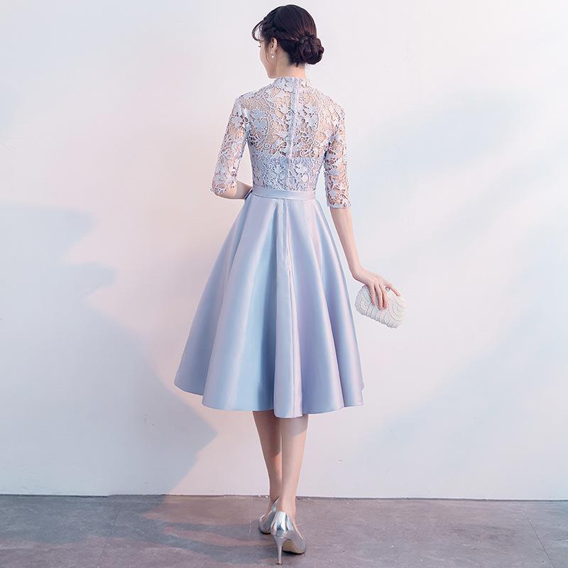Small Evening Dress, New Dignified and Elegant Medium and Long Party Party Chinese Bridesmaid Dress