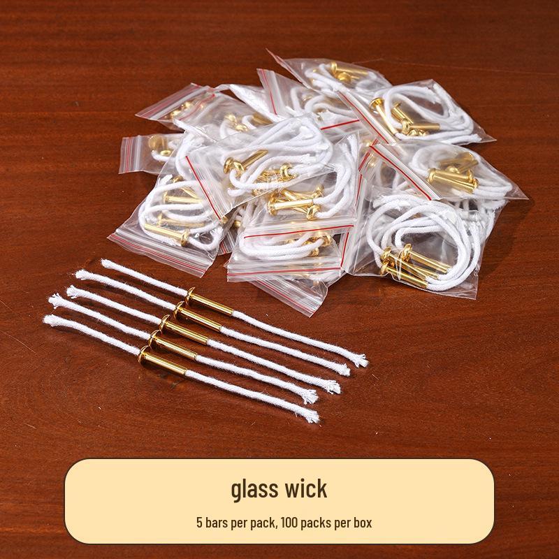 Латунный держатель фитиля для буддийской масляной лампы с выдвижным фитилем для гхи для вечной лампы-подношения.