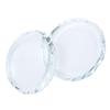 2PCS Nail Art Palettes Color Mixing Toning Glass False Eyelash Glue Hold Makeup Pallet
