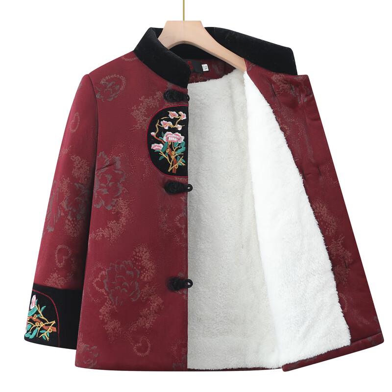 New Chinese Style Padded Winter Coat for Middle-Aged Women