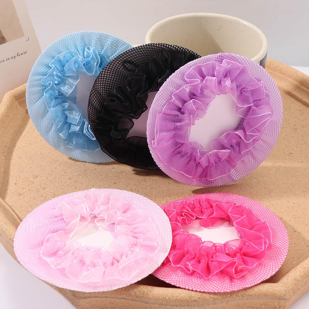 Adjustable Ballet Hair Net Head Bands Girl Bun Cover Snood Vintage Elastic Hair Net  Children
