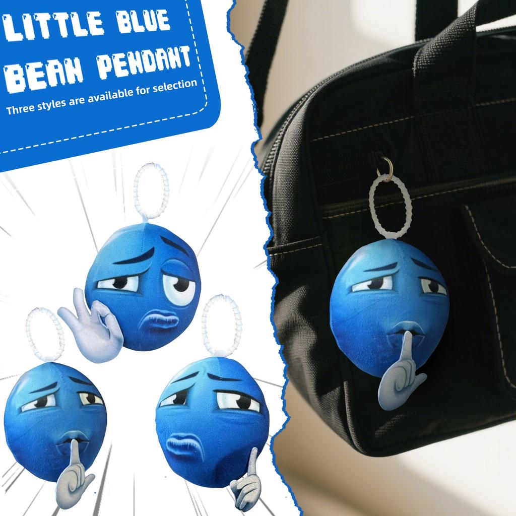 Parody Blue Doll Pendant, Fun Pendant, Funny Decorative Key Chain, Parody Gift For Children (1pc)