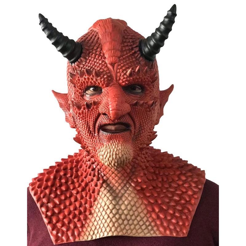 Horror game, Diablo mask, Mask of the Liar, Belial Belial Latex mask