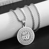 Roestvrij Staal Moslim Arabisch Islamitisch Religieus Hanger Ketting Mannen Vrouwen Amulet Sieraden Ramadan Cadeau