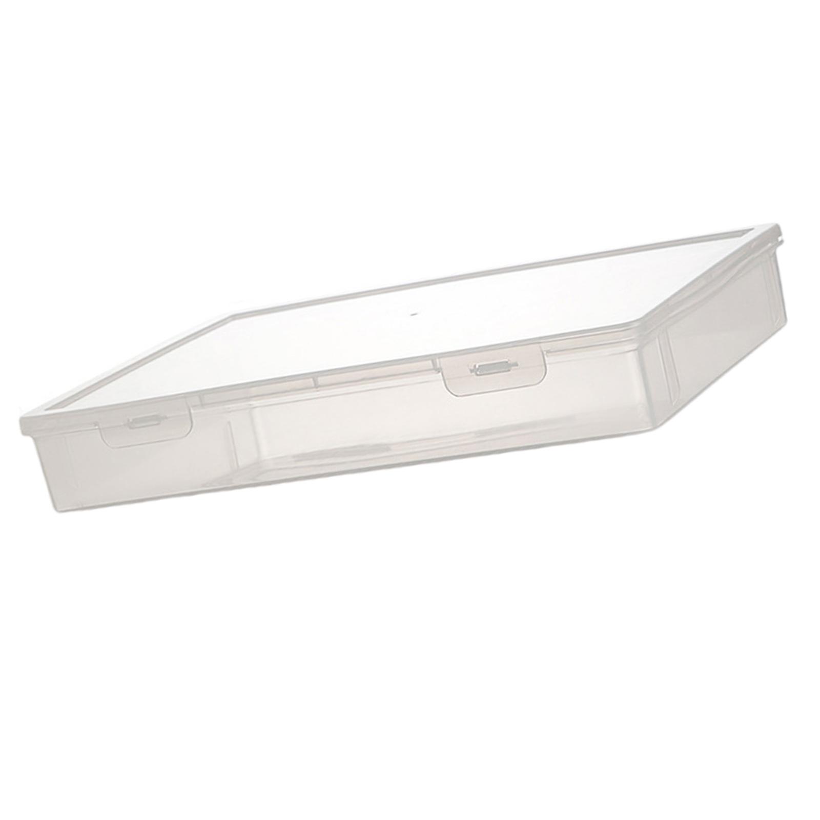 

Большой прозрачный органайзер для документов с двойными застежками-пряжками, штабелируемый ящик для хранения книг, сертификатов, школьных и офисных принадлежностей L