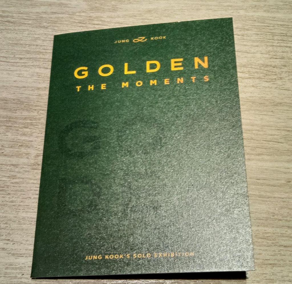 [USED] Jungkook GOLDEN Exhibition Trading Card Admission Bonus BTS Exhibition Official