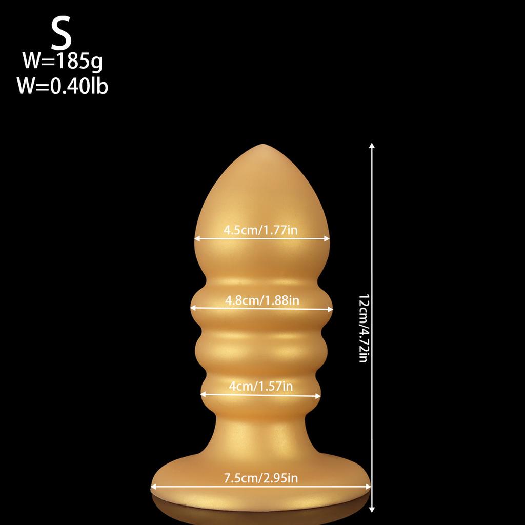 Silicone Thread Bead Anal Plug  Posterior Chamber Expansion Anal Vibrator