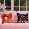 Game Cartoon Crashs B-Bandicoot Cushion Cover Reversible Plush Pillow Cover – For car, sofa, bedroom, perfect as a gift.